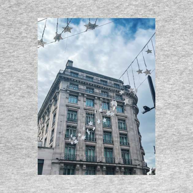 Star garlands above London street by offdutyplaces